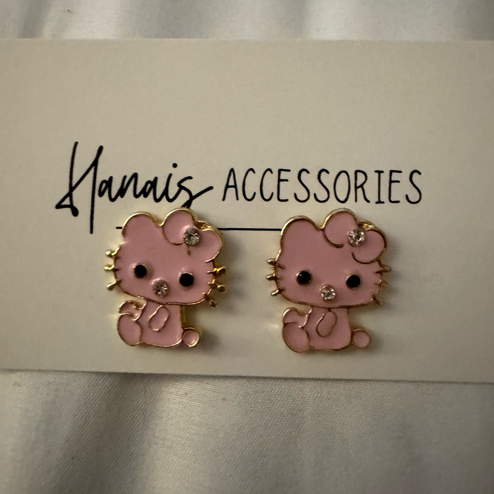 Nais Pink and Gold Jewelry Accessories hello kitty